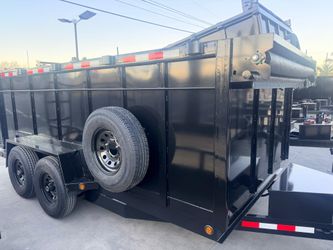 8x14x4 Scissor lift Dump Trailer