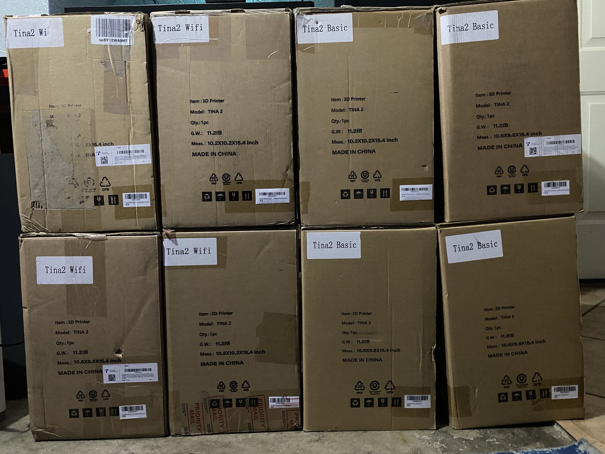 Entina Tina2 WiFi 3D Printers with WiFi Cloud Printing, Fully