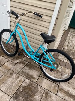 Teal Beach Cruiser Bicycle