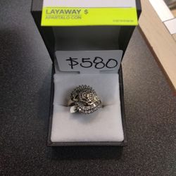 Cluster Ring 10k Yellow Gold 