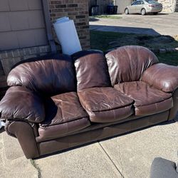 Leather Couch 