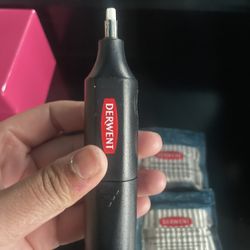 Derwent Battery Operated Eraser, Artist Tool, Drawing, Art Supplies ) , Black   Comes with 2 -30pack refill erasers 