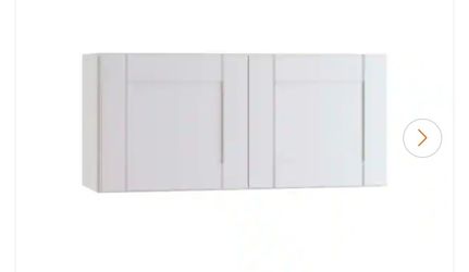 Contractor Express Cabinets
Arlington Vesper White Plywood Shaker Stock Assembled Wall Bridge Kitchen Cabinet Soft Close 30 in.W x12 in. D x18 in. H