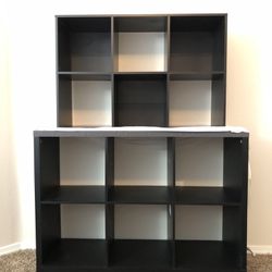 6-Cube Storage Organizer, 11in & 13in Shelf Opening, Bookcase, Display Shelf