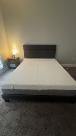 Queen bed and mattress