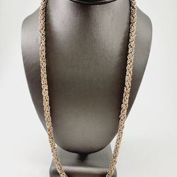 Byzintine Silver Chain 24 Inches 71.9 Grams