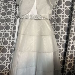 Kids size 7 first communion dress