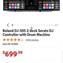 roland dj-505 controller cotrolador dj