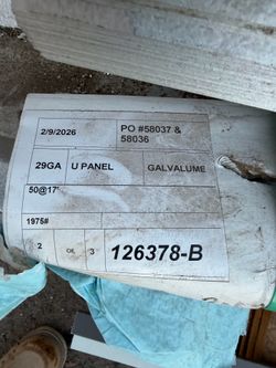 17ft Galvanized metal sheets
