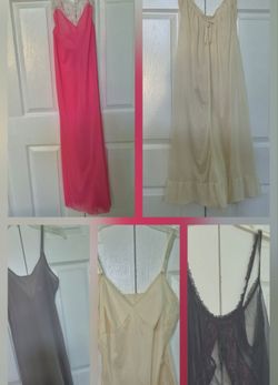 (5) Vintage Women's Nightgowns '60s 70s Variety Of Styles Unworn In Good Shape