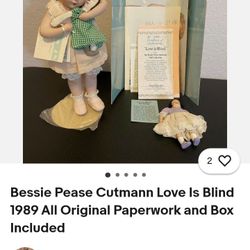 Bessie Pease Cutmann Love Is Blind 1989 All Original Paperwork and Box Included