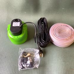 Submersible 850 GPH Water Pump With 25 Feet Hose