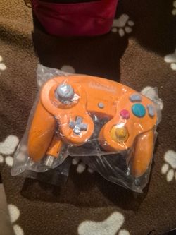 Nintendo GameCube Controller Orange Custom Paint