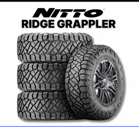 Set of (4) New LT 37X12.5R17 Nitto Ridge Grappler 124Q