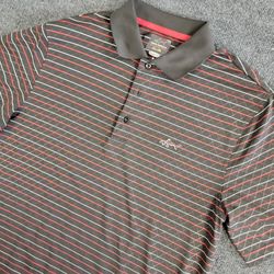 Greg Norman for Tasso Elba Polo Shirt Play Dry Size M Short Sleeve