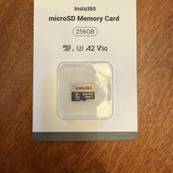 Insta360 256GB MicroSD Card. New. Never Opened 