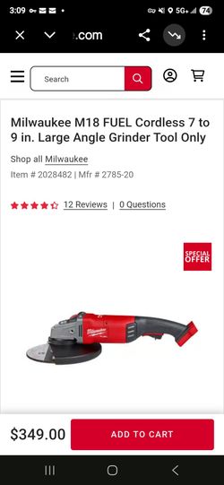 Milwaukee 6 - 11 inch blade grinder