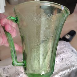 1930 Uranium glass Pitcher