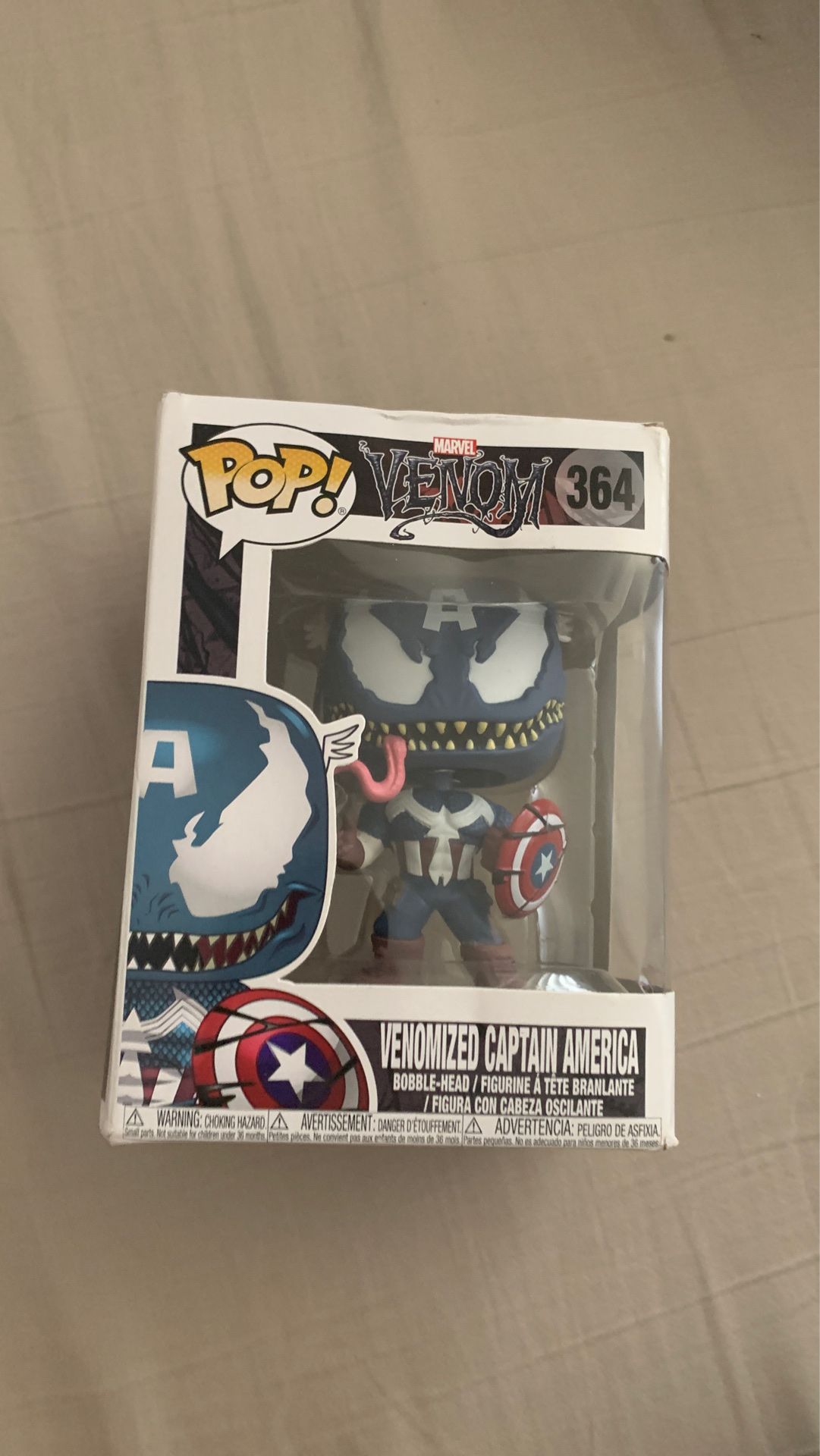 Venomized captain America pop