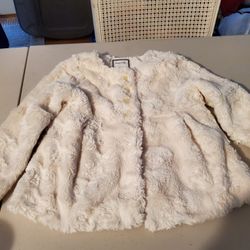 Dress Up Faux Fur Jacket, Size 4