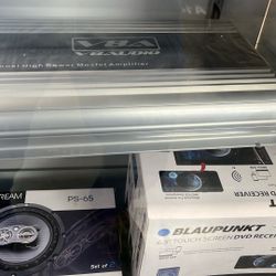 Car Audio Combo 4 Channel Amplifier And 4 Channel Audio Controller 