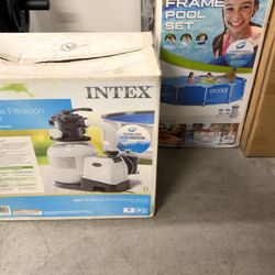 INTEX 12ft Metal Frame Pool + 2100 GPH Sand Filter Pump