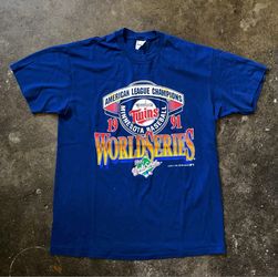 1991 Minnesota Twins World Series Vintage T-Shirt