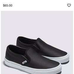 Vans Leather Slip Ons