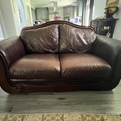 Leather Couch / Leather Loveseat (Real Leather)