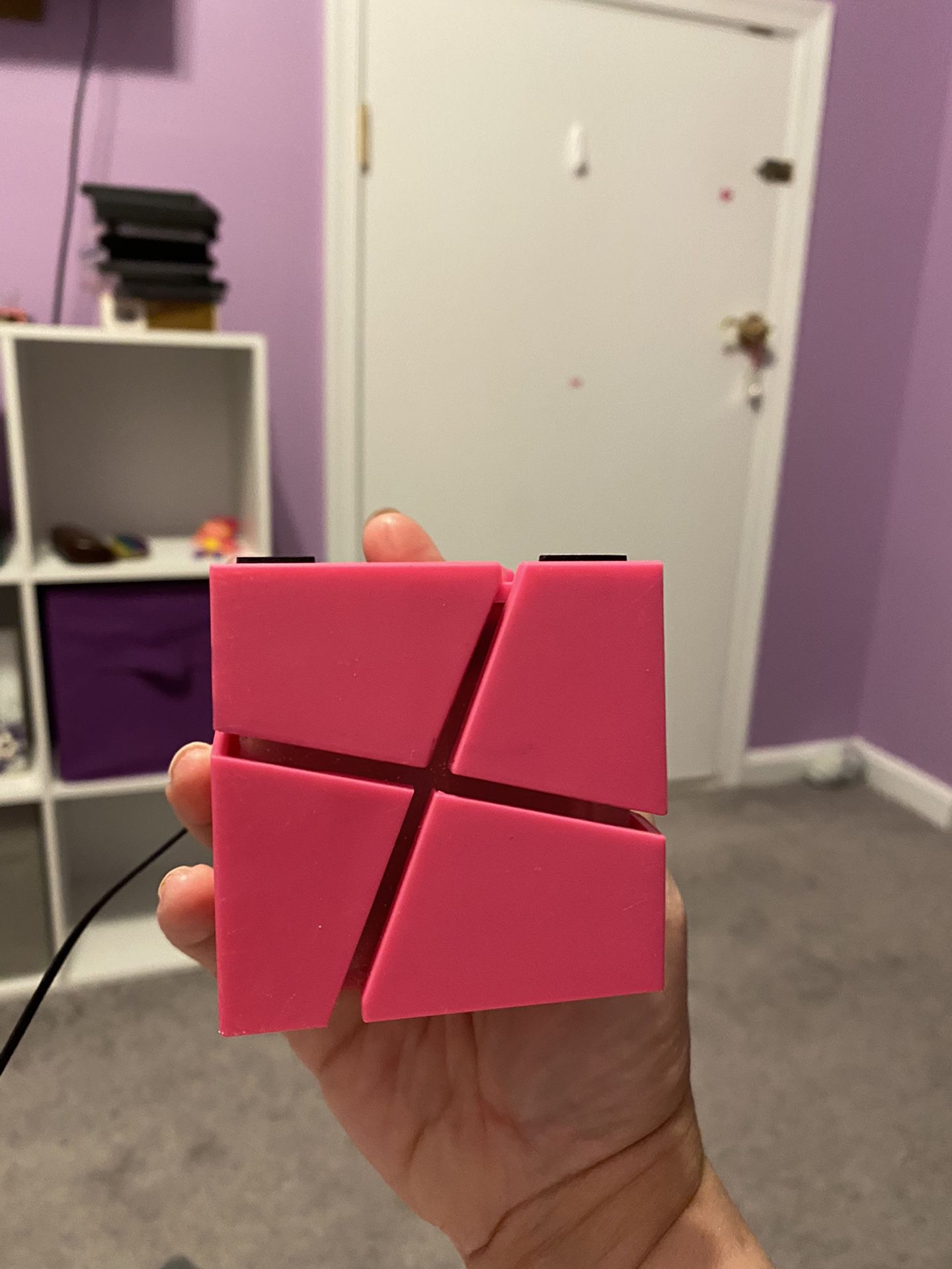 Bluetooth Pink Cube Speaker