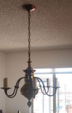 Vintage Chapman Brass Chandelier