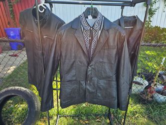 Mens leather jackets.