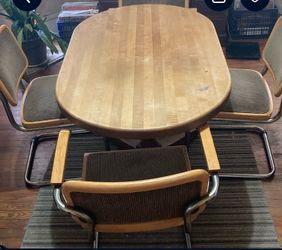 Butcher block table