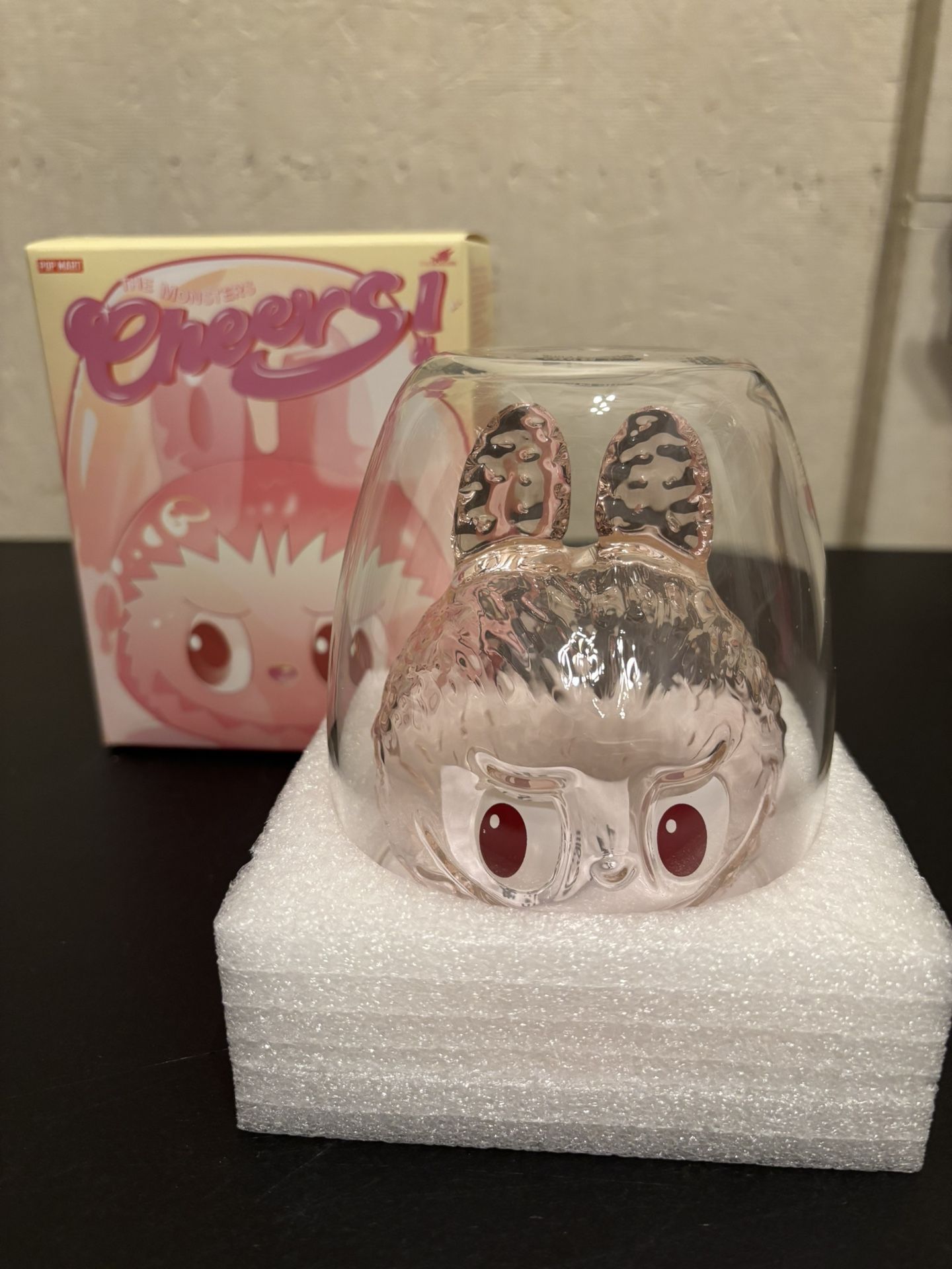 The monsters ( CHEERS ) POPMART Authentic double-layer glass cup ROMANCE