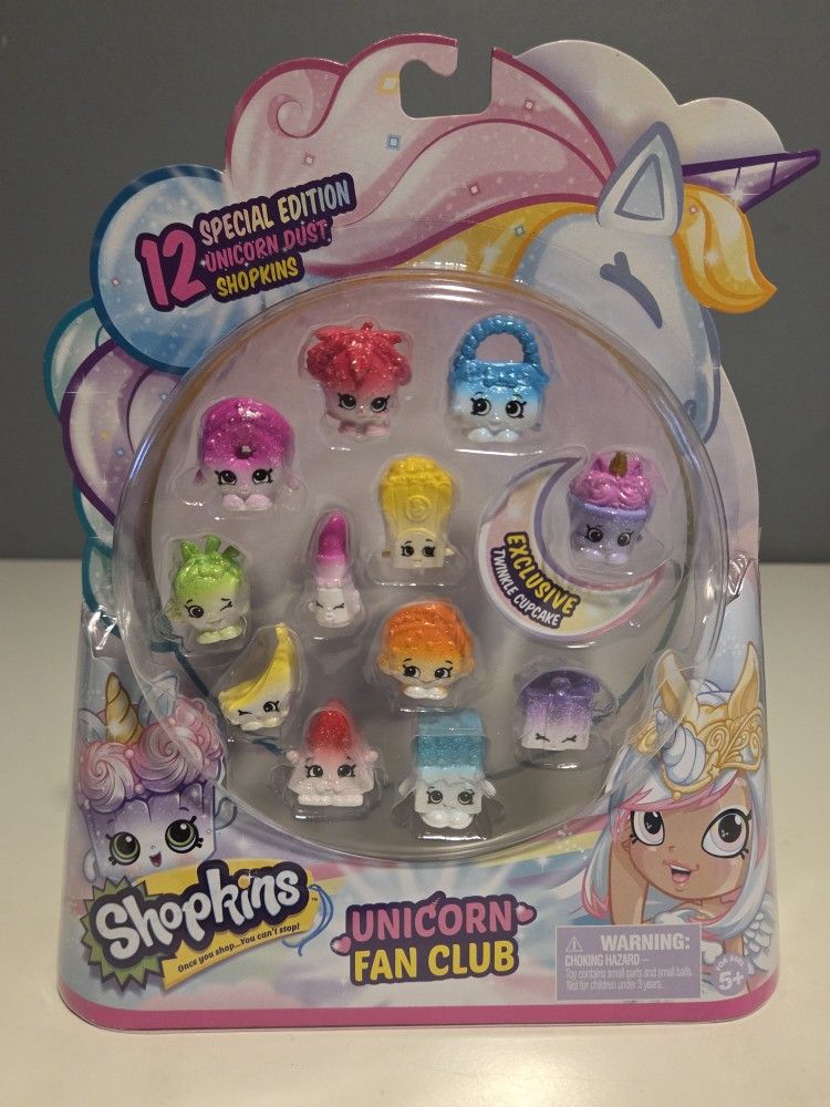 Shopkins Unicorn Fan Club Special Edition - 12 Unicorn Dust Shopkins Exclusive Rare
