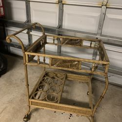 Beautiful Antique Rolling Cart