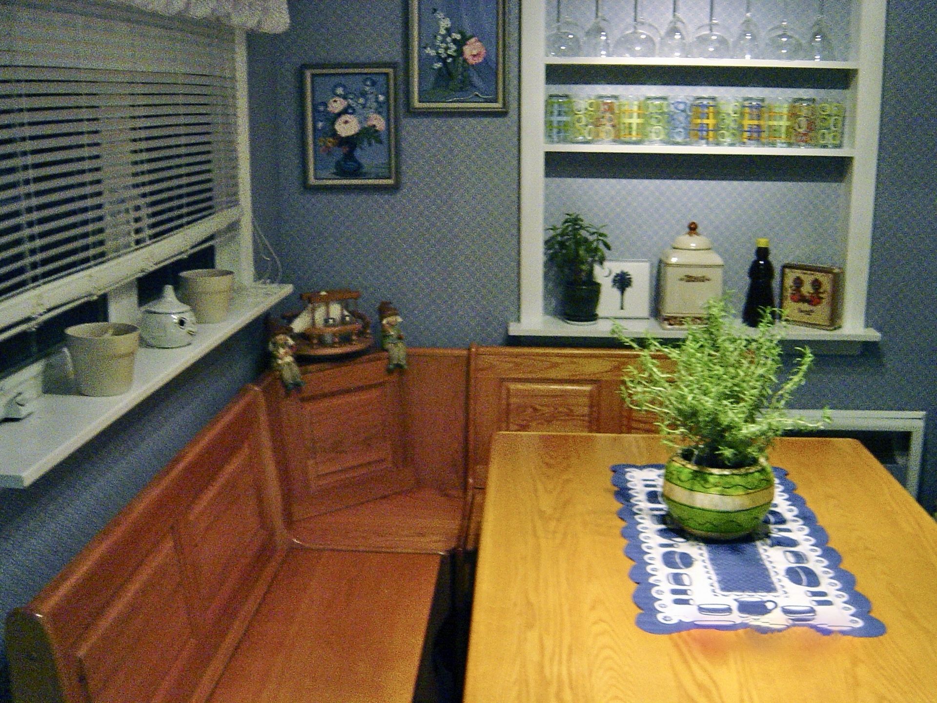 Breakfast Nook Solid Oak Storage Under Seats - $250