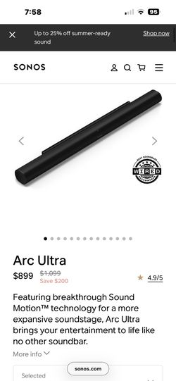 Sonos Arc Ultra Soundbar