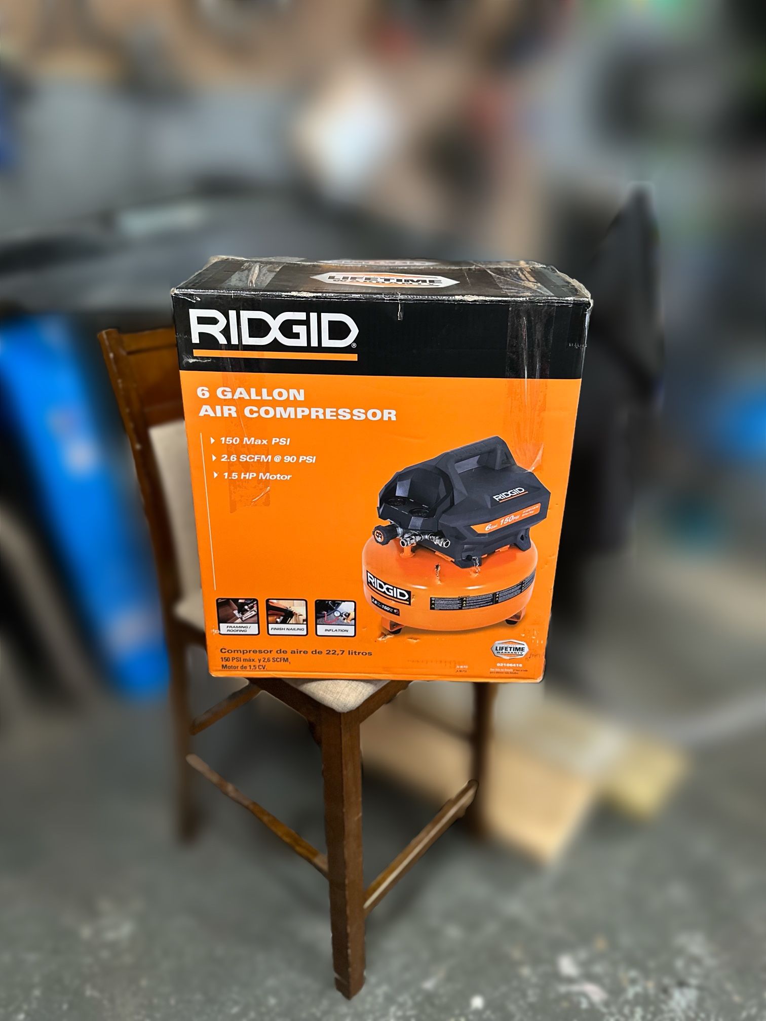 Ridgid 6 Galloon Air Compressor