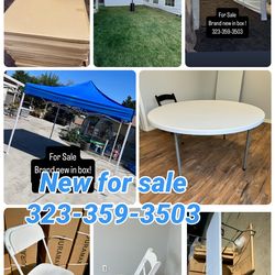 New chairs, tables and canopies for sale