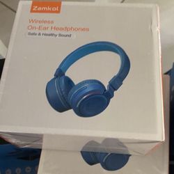 Kids Wireless Headphones - LED lights Stereo Bluetooth Microphone Zamkol ZH300 Pro NEW