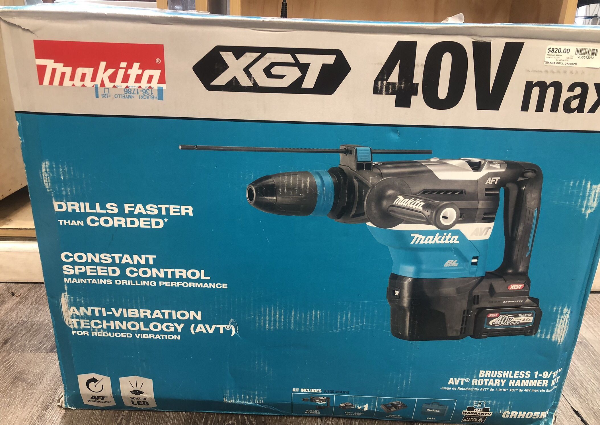 HAMMER DRILL: MAKITA MODEL GRH05m