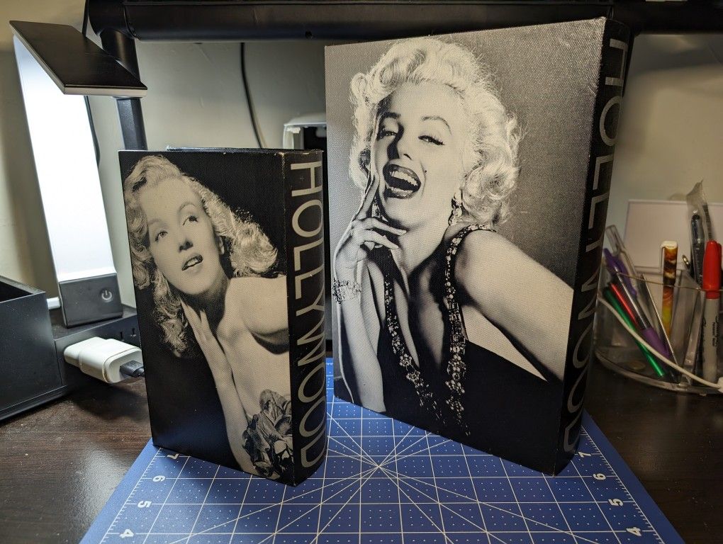 t*k様 MARILYN'S MAN 50周年記念ボックスセット Marilyn Monroe Faux Book Box Jewelry Secret Box Set of 2 14”x 10.5