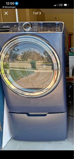 GE Front Load Washer with Pedestal Smart