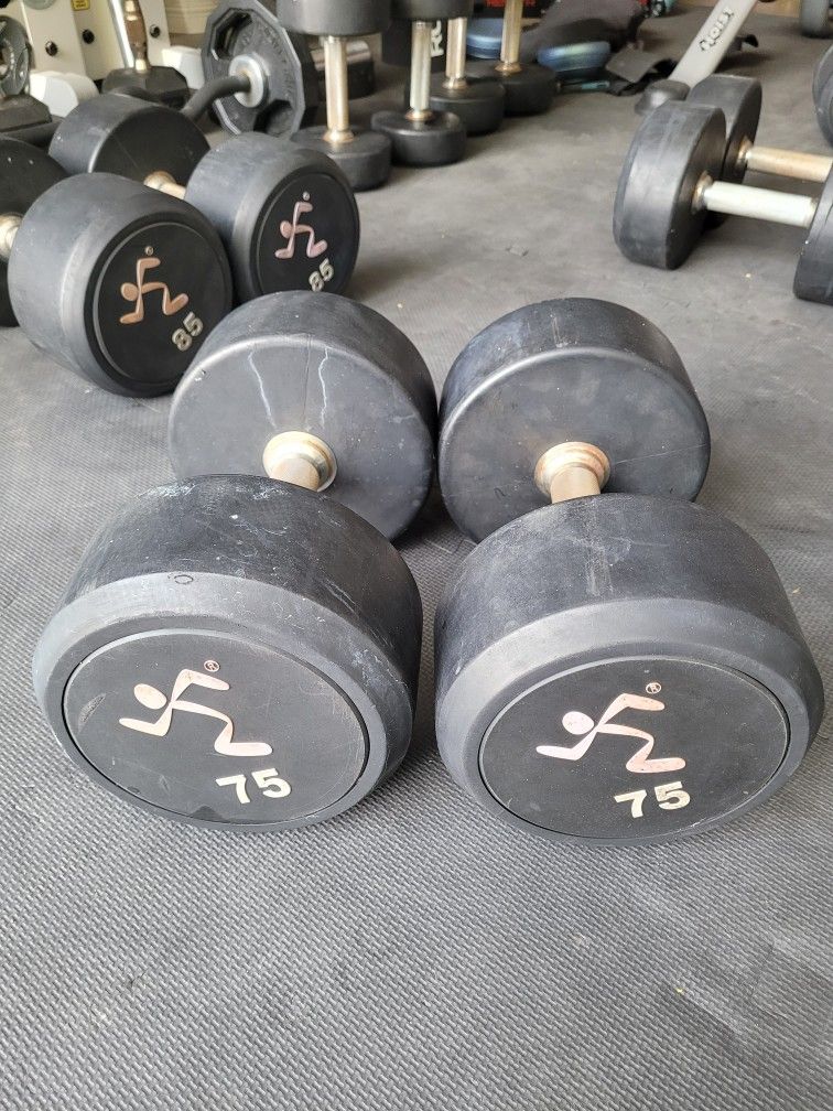 Dumbbells (2x75Lbs) for $140 Firm (Walnut 91789)