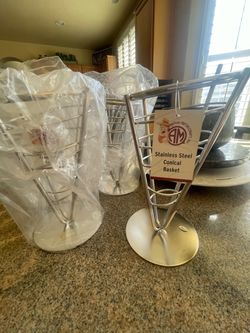 American Metalcraft Stainless Steel Conical Basket