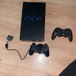 Ps2 With Controller And Memory 