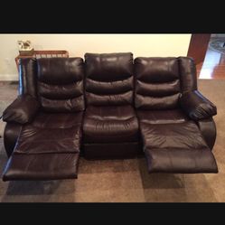 Genuine Leather Living Room Set