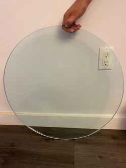 24" Round Tempered Glass Table Top – $30 OBO