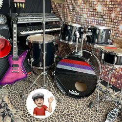 🔥 Adult Pro Drum Set Complete Drums